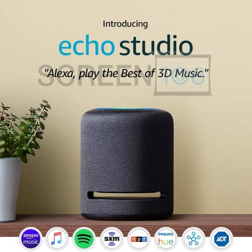 Amazon Echo Studio - High-Fidelity Smart Speaker with 3D Audio and Alexa (Charcoal)